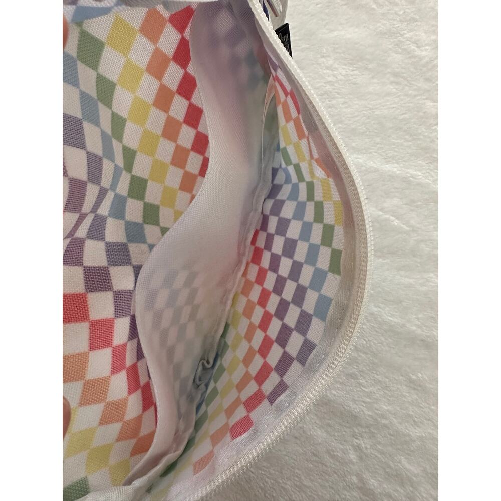 Fydelity Rainbow Checkered Mini Crossbody Belt Bag - Picture 4 of 8